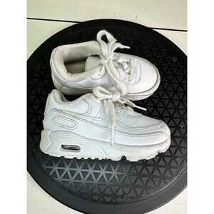 Nike - Air Max 90 LTR (TD) Shoes - White - Sz 6C (CD6868-100) Used